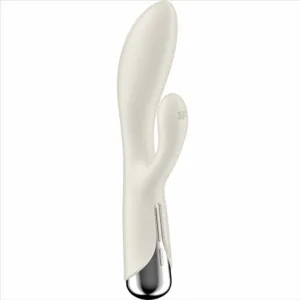 SATISFYER - SPINNING RABBIT 1 ESTIMULACION CLITORIS Y PUNTO G BEIGE