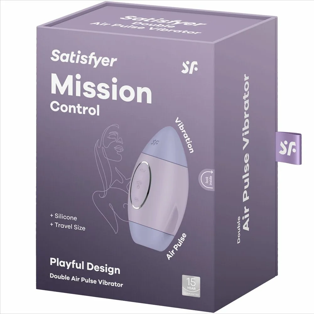 SATISFYER - MISSION CONTROL LILA VIBRADOR PEQUEÑO DE DOBLE IMPULSO - Imagen 5