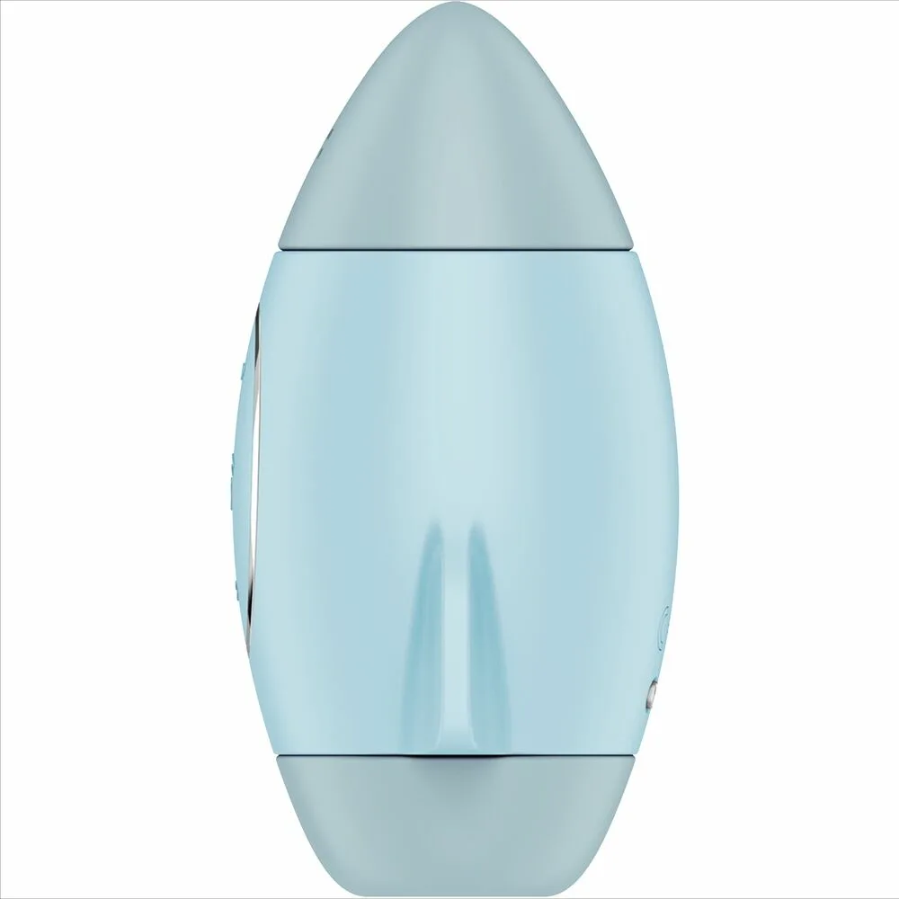 SATISFYER - MISSION CONTROL AZUL VIBRADOR PEQUEÑO DE DOBLE IMPULSO - Imagen 2