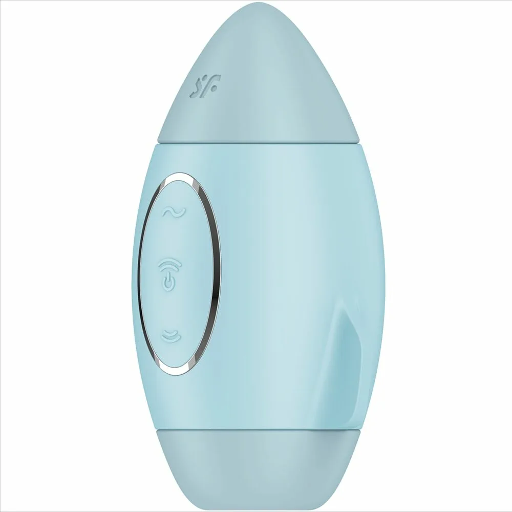 SATISFYER - MISSION CONTROL AZUL VIBRADOR PEQUEÑO DE DOBLE IMPULSO - Imagen 3