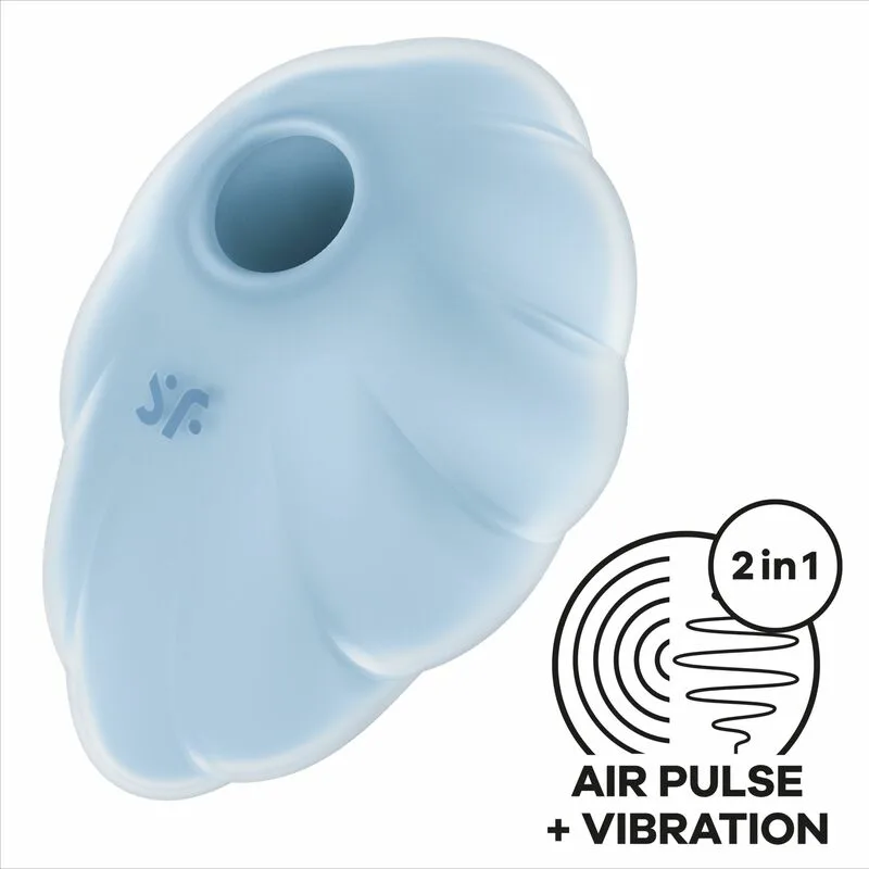 SATISFYER - CLOUD DANCER AZUL VIBRADOR AIR PULSE - Imagen 3