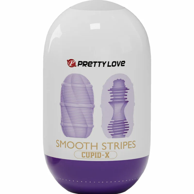 PRETTY LOVE - HUEVO MASTURBADOR SMOOTH STRIPES CUPID - Imagen 5