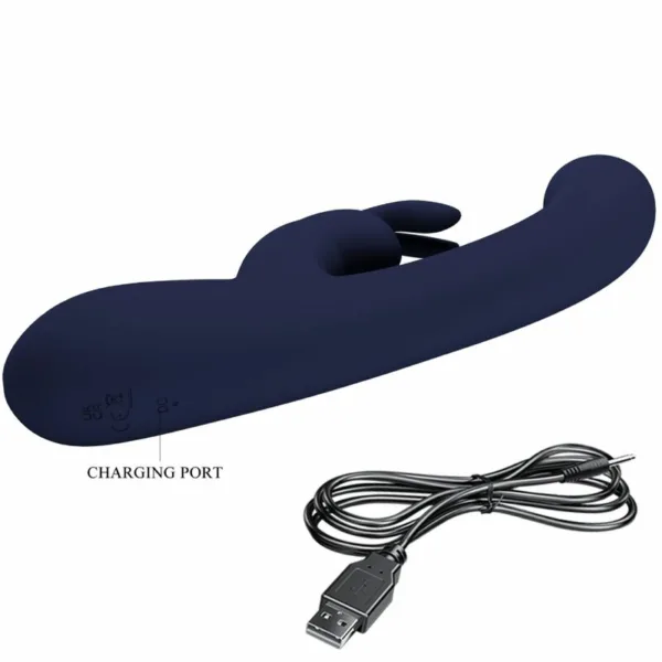 PRETTY LOVE - LAMAR VIBRADOR RABBIT & PUNTO G AZUL - Imagen 8