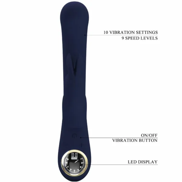PRETTY LOVE - LAMAR VIBRADOR RABBIT & PUNTO G AZUL - Imagen 9