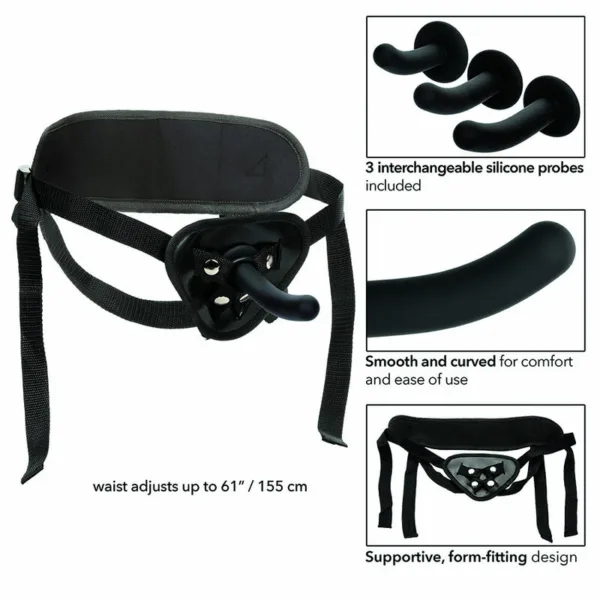 CALEXOTICS - BOUNDLESS KIT ARNÉS SILICONA CURVADO - Imagen 12