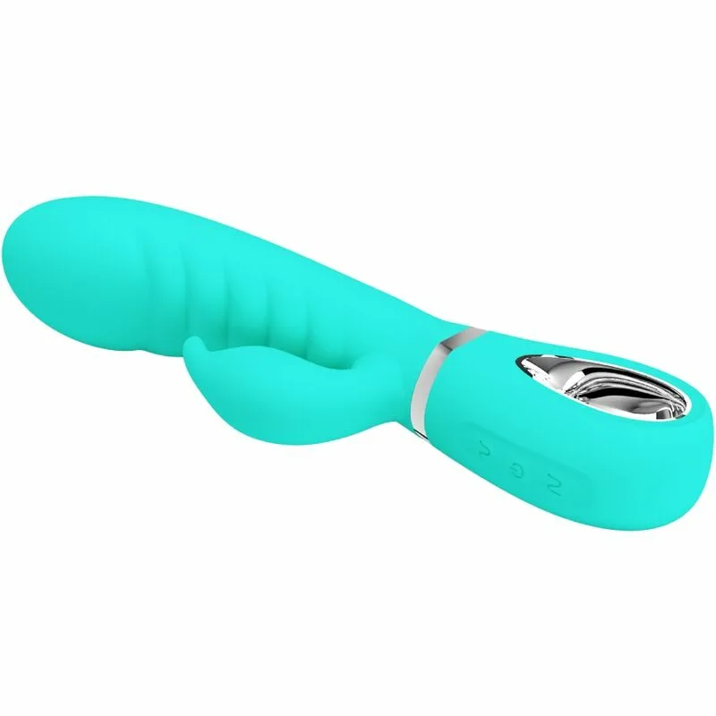 PRETTY LOVE - PRESCOTT VIBRADOR PUNTO G MULTIFUNCIÓN VERDE AGUA - Imagen 3
