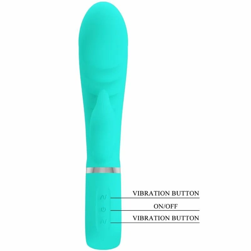 PRETTY LOVE - PRESCOTT VIBRADOR PUNTO G MULTIFUNCIÓN VERDE AGUA - Imagen 6