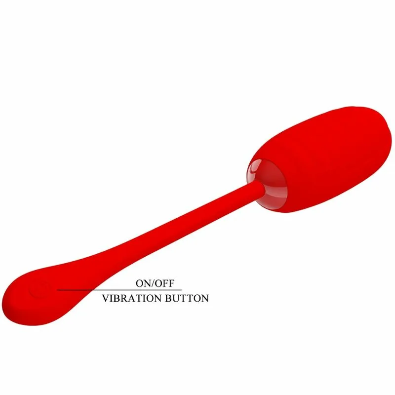 PRETTY LOVE - KIRK HUEVO VIBRADOR RECARGABLE ROJO - Imagen 7