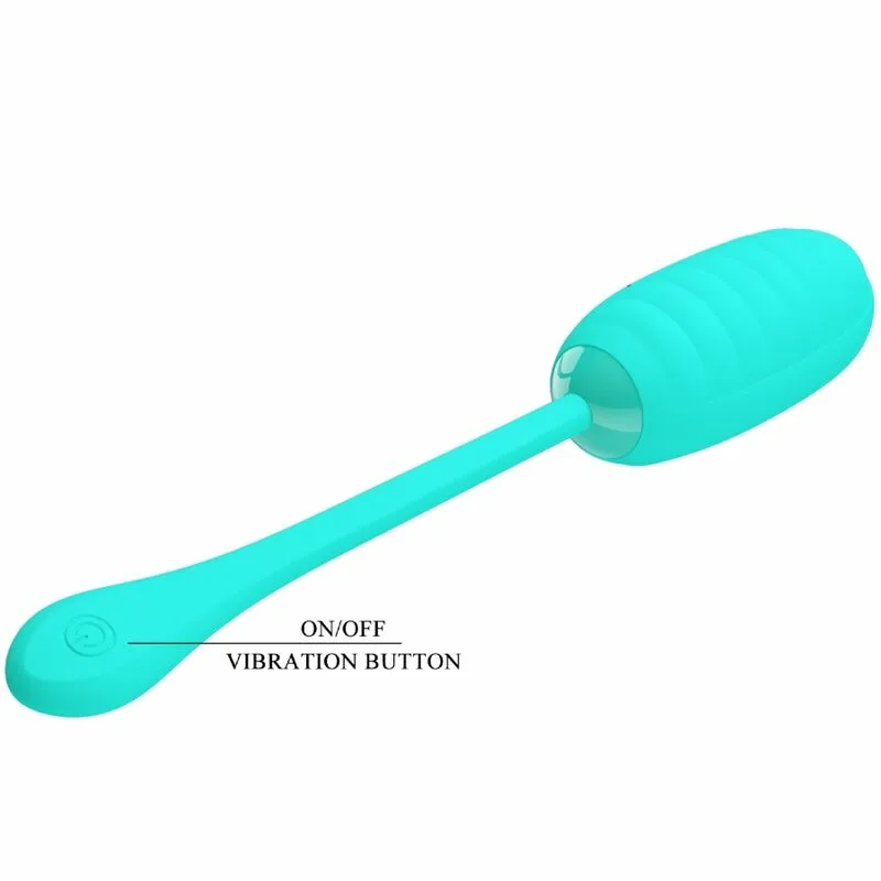 PRETTY LOVE - KIRK HUEVO VIBRADOR RECARGABLE VERDE AGUA - Imagen 7