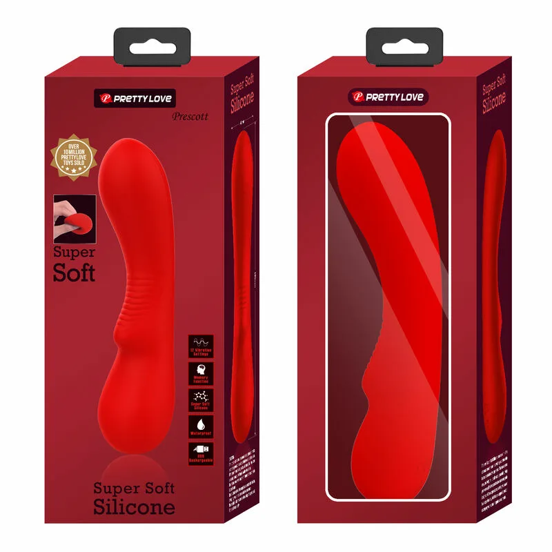 PRETTY LOVE - PRESCOTT VIBRADOR RECARGABLE ROJO - Imagen 9