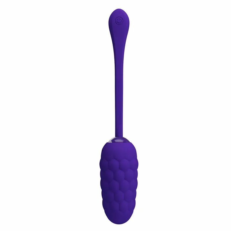 PRETTY LOVE - HUEVO VIBRADOR CON TEXTURA MARINA RECARGABLE LILA - Imagen 5