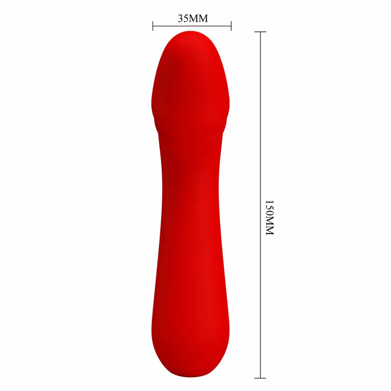 PRETTY LOVE - CETUS VIBRADOR RECARGABLE ROJO - Imagen 6