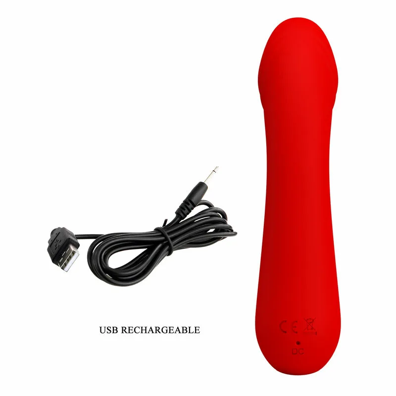 PRETTY LOVE - CETUS VIBRADOR RECARGABLE ROJO - Imagen 8