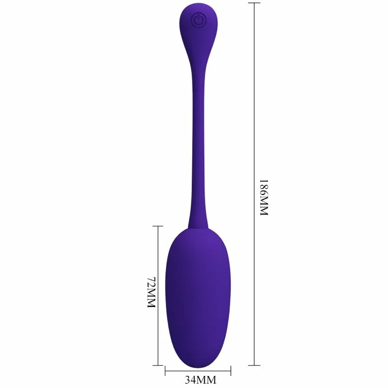 PRETTY LOVE - KNUCKER HUEVO VIBRADOR RECARGABLE LILA - Imagen 6