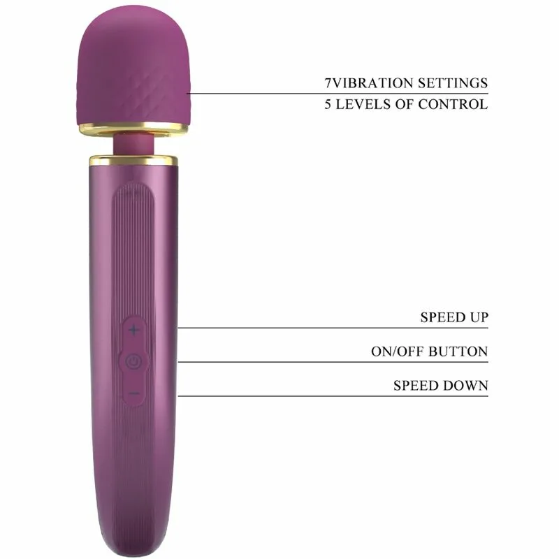 PRETTY LOVE - MASAJEADOR 7 MODOS VIBRACIÓN LILA - Imagen 8