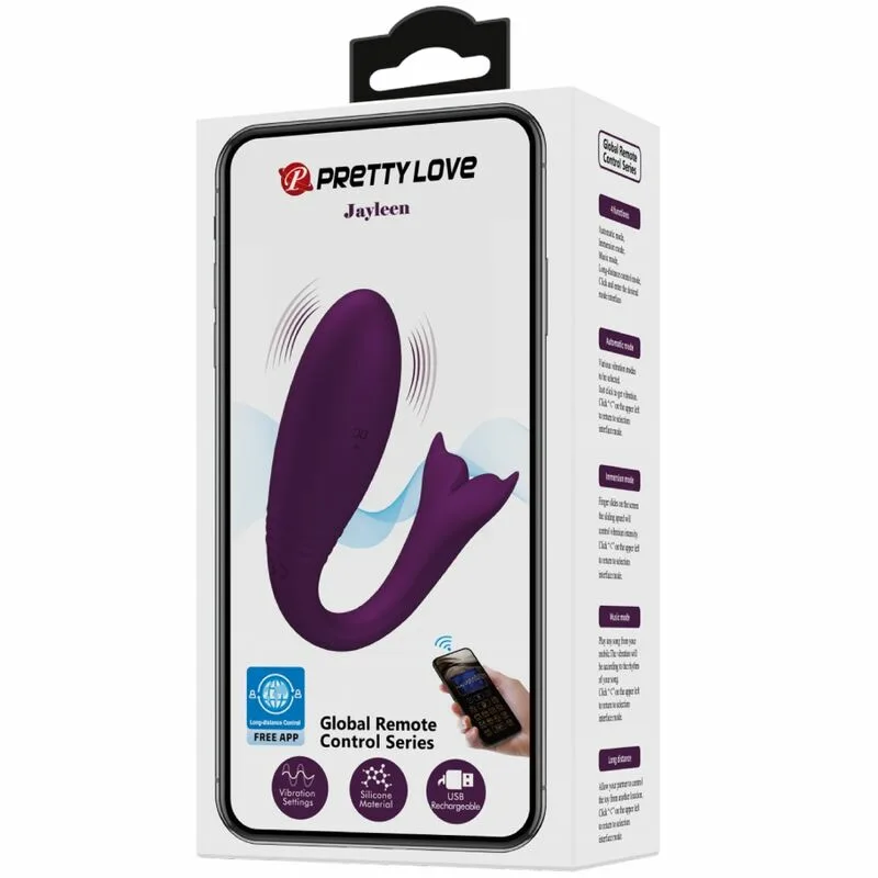 PRETTY LOVE - JAYLEEN VIBRADOR APP CONTROL REMOTO LILA - Imagen 20
