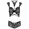 LIVCO CORSETTI FASHION - PALMENOM LC 90614 SUJETADOR + PANTY NEGRO L/XL - Imagen 3