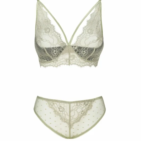 LIVCO CORSETTI FASHION - PINE LC 90667 SUJETADOR + PANTY KHAKI S/M - Imagen 3