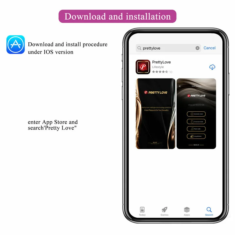 PRETTY LOVE - HECTOR VIBRADOR ELECTROSHOCK POR CONTROL POR APP LILA - Imagen 9