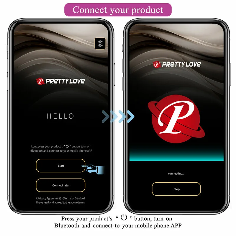 PRETTY LOVE - HECTOR VIBRADOR ELECTROSHOCK POR CONTROL POR APP LILA - Imagen 14