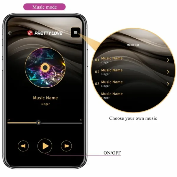 PRETTY LOVE - AUGUST VIBRADOR DOBLE PLACER APP REMOTE - Imagen 17