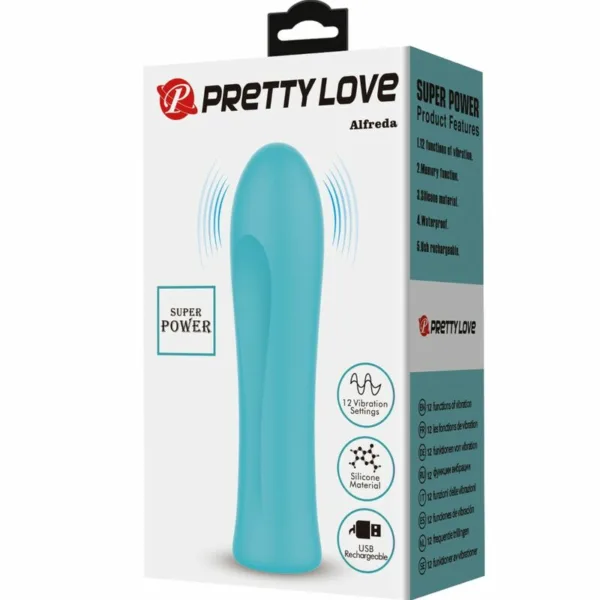 PRETTY LOVE - ALFREDA VIBRADOR SUPER POWER VERDE AGUA - Imagen 8