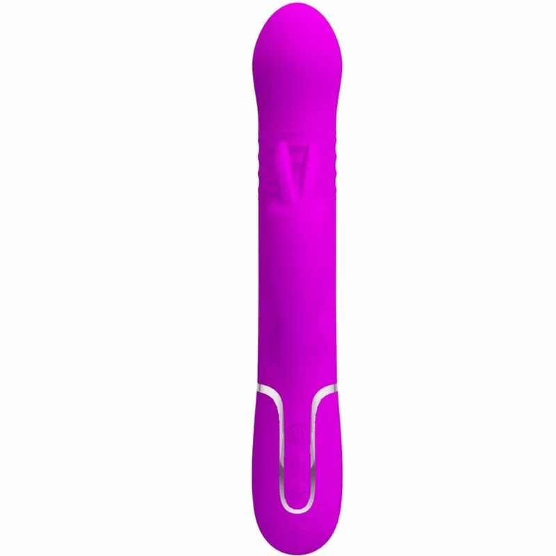 PRETTY LOVE - VIBRADOR COALE RABBIT PERLAS VIOLETA - Imagen 2