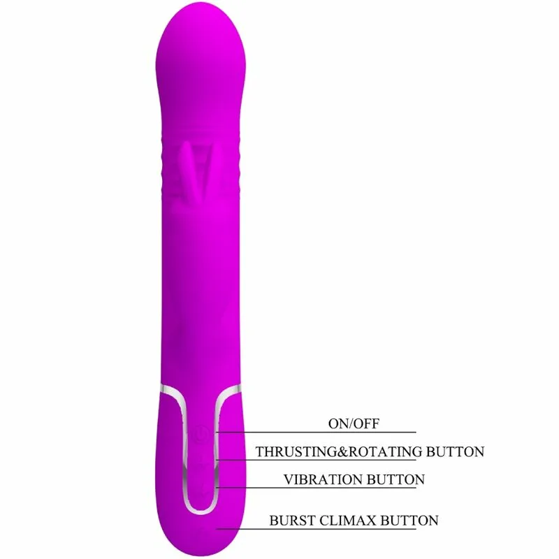PRETTY LOVE - VIBRADOR COALE RABBIT PERLAS VIOLETA - Imagen 8