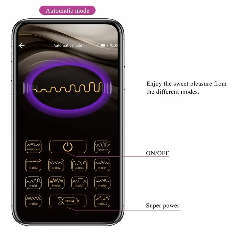 PRETTY LOVE - BAIRD G-SPOT 12 VIBRACIONES RECARGABLE LILA APP - Imagen 12