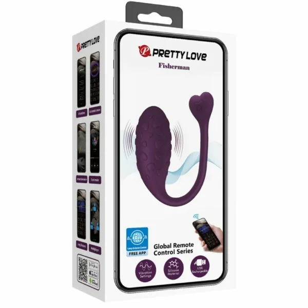 PRETTY LOVE - FISHERMAN HUEVO VIBRADOR LILA CONTROLADO POR APP - Imagen 13