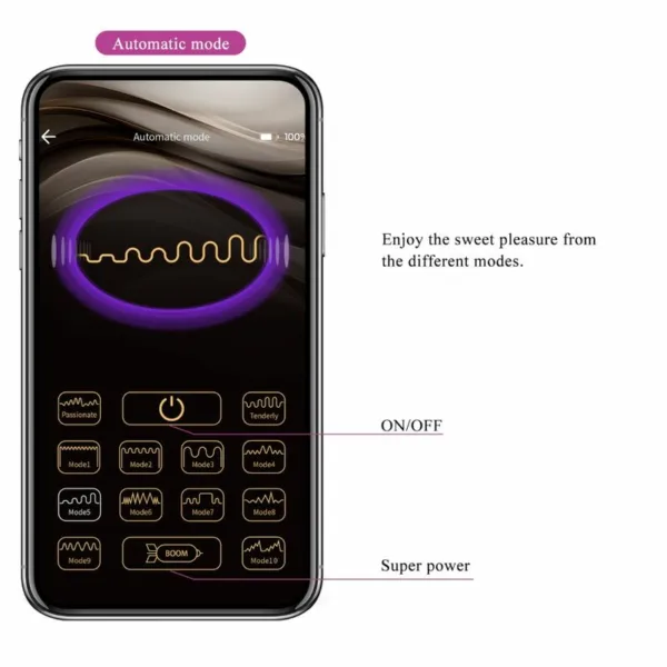 PRETTY LOVE - FISHERMAN HUEVO VIBRADOR LILA CONTROLADO POR APP - Imagen 12