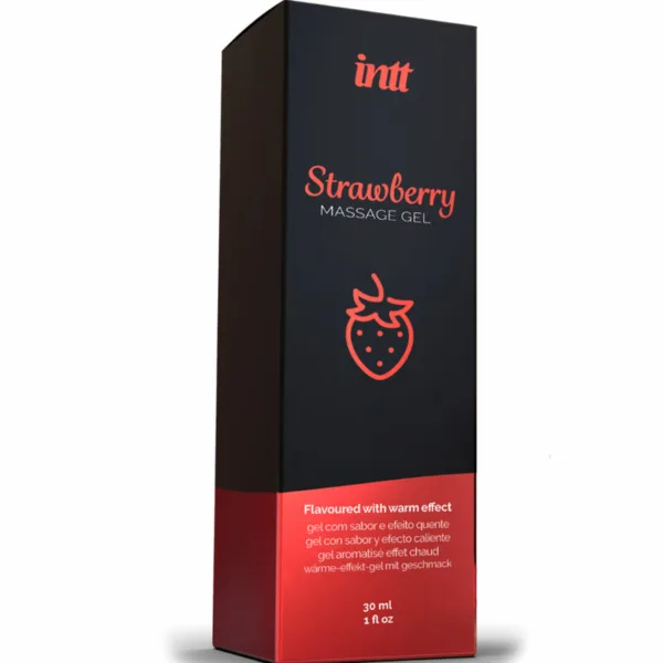 INTT MASSAGE & ORAL SEX - GEL DE MASAJE SABOR A FRESA EFECTO CALOR - Imagen 3
