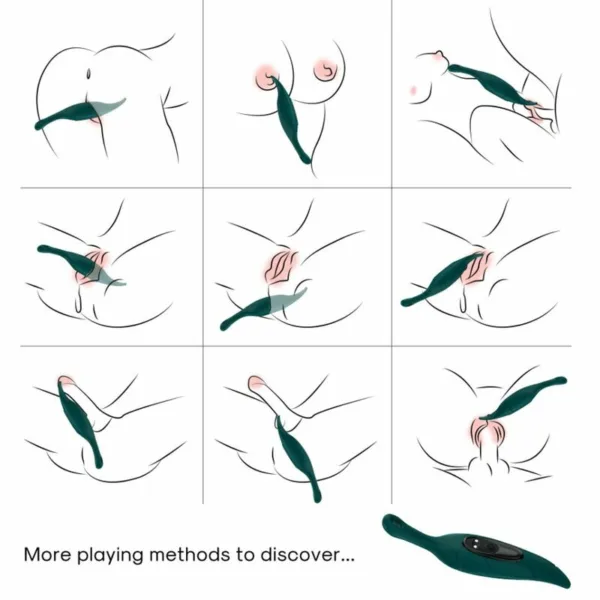 ARMONY - ESTIMULADOR & VIBRADOR HOJA VERDE - Imagen 2