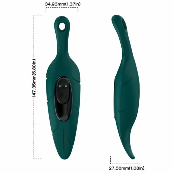 ARMONY - ESTIMULADOR & VIBRADOR HOJA VERDE - Imagen 4