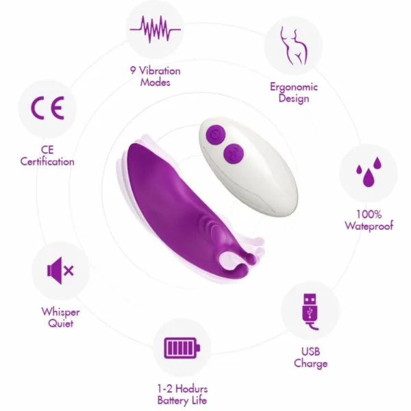 ARMONY - HONEYBEE PANTIES VIBRADOR PUNTO G CONTROL REMOTO FUCSIA - Imagen 6