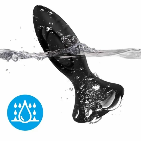 ARMONY - VIBRADOR & PLUG ANAL SILICONA NEGRO - Imagen 3