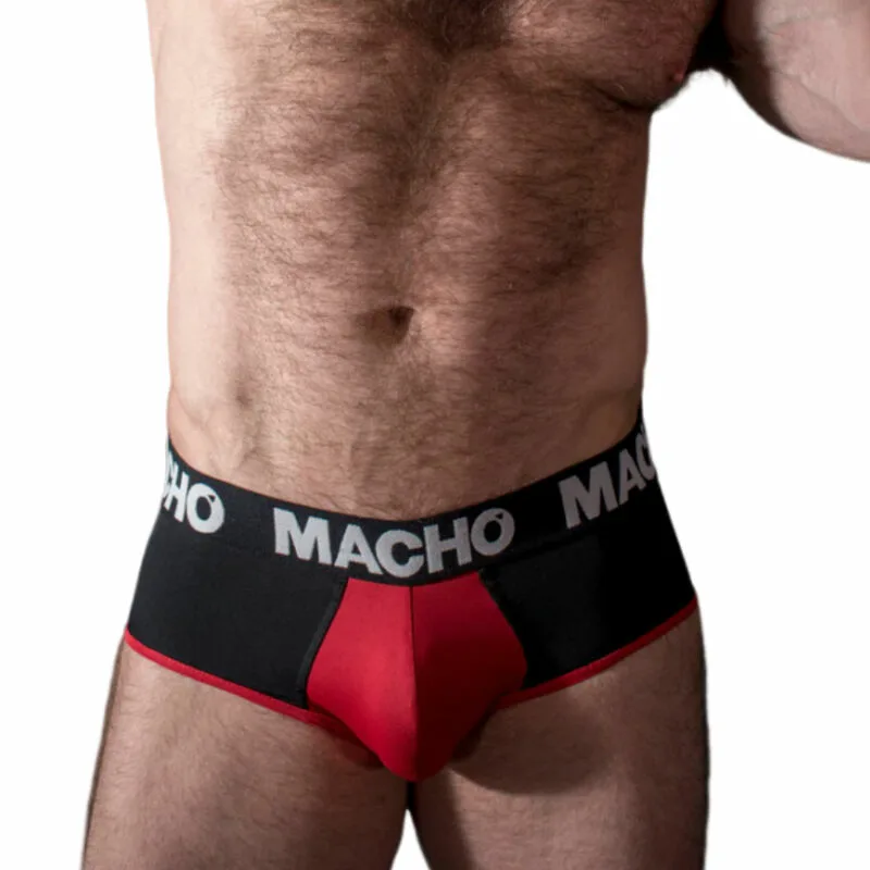MACHO - MS26N SLIP NEGRO/ROJO L - Imagen 2