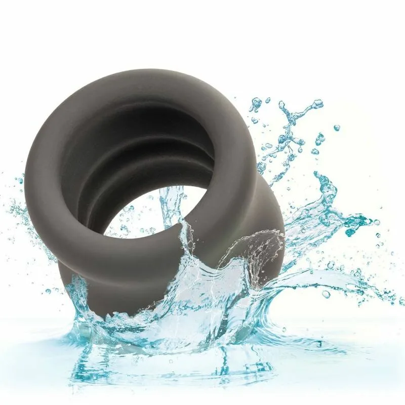 CALEXOTICS - ALPHA ANILLO EXTENSIÓN ESCROTO DOBLE NEGRO - Imagen 12