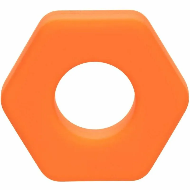 CALEXOTICS - ALPHA ANILLO PROLONG SEXGONO NARANJA - Imagen 3