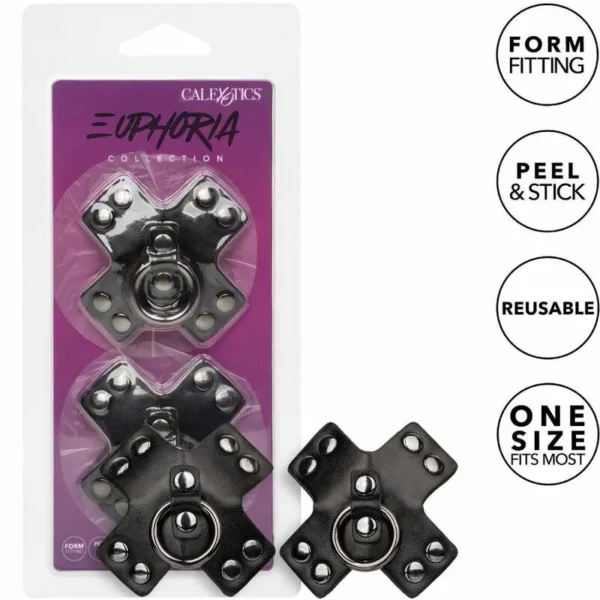CALEXOTICS - EUPHORIA PEZONERAS JUNTA TÓRICA NEGRO - Imagen 2