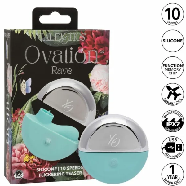CALEXOTICS - OVATION RAVE ESTIMULADOR VERDE AGUA - Imagen 2
