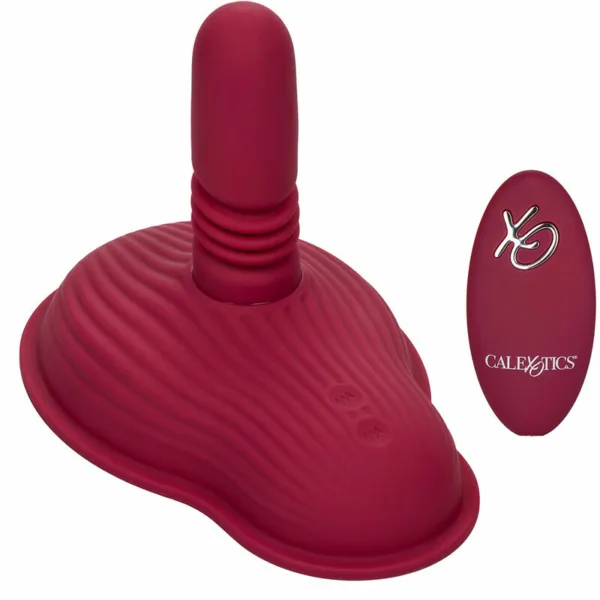CALEXOTICS - RIDER MASAJEADOR DOBLE MOTOR CONTROL REMOTO ROJO - Imagen 8
