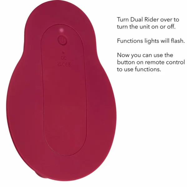 CALEXOTICS - RIDER MASAJEADOR DOBLE MOTOR CONTROL REMOTO ROJO - Imagen 15