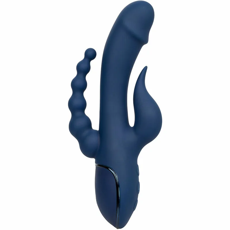 CALEXOTICS - VIBRADOR TRIPLE ORGASM AZUL - Imagen 4