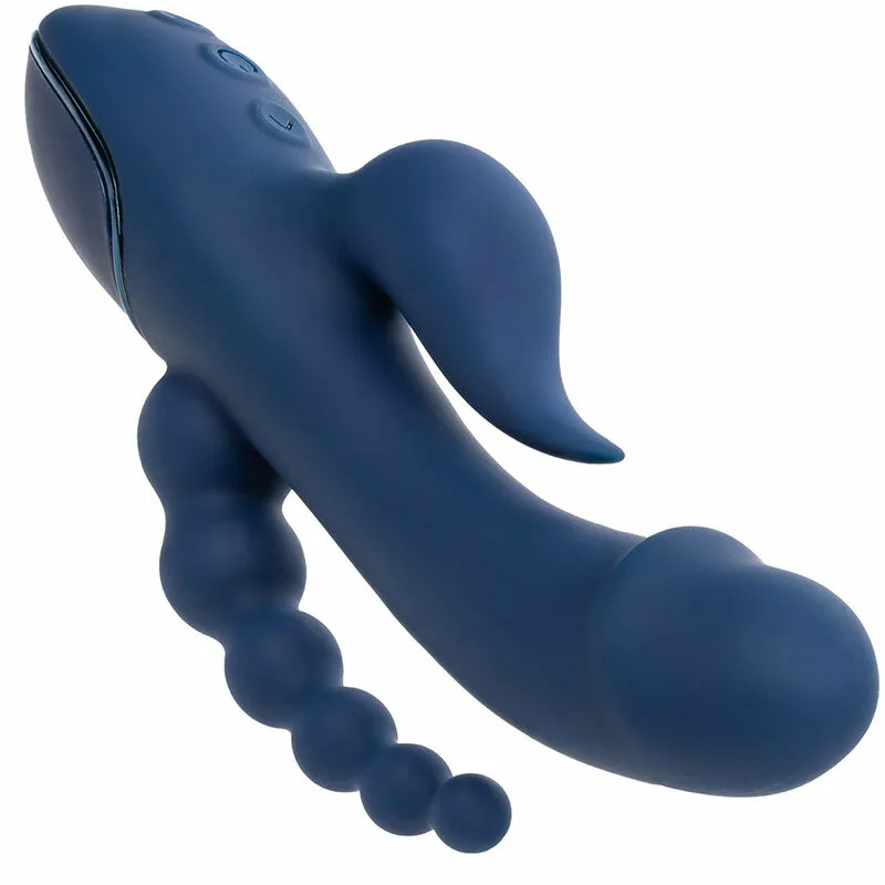 CALEXOTICS - VIBRADOR TRIPLE ORGASM AZUL - Imagen 6