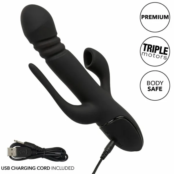 CALEXOTICS - VIBRADOR TRIPLE EUPHORIA NEGRO - Imagen 10