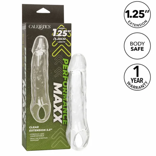 CALEXOTICS - PERFORMANCE MAXX EXTENSIÓN CLARA 5,5 TRANSPARENTE - Imagen 2