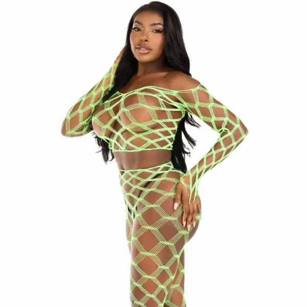 LEG AVENUE - TOP & LEGGINS HARDCORE VERDE - Imagen 5