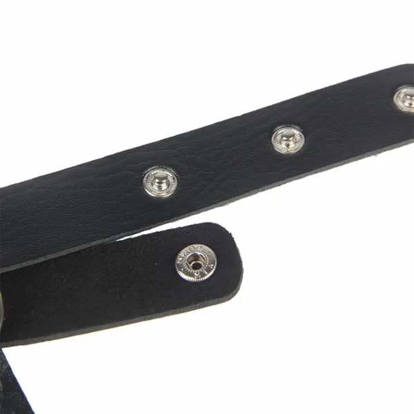 SUBBLIME - ARNÉS DE PECHO CADENAS CUERO NEGRO TALLA ÚNICA - Imagen 8