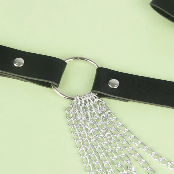SUBBLIME - CINTURÓN DE CADENAS CUERO NEGRO TALLA ÚNICA - Imagen 5